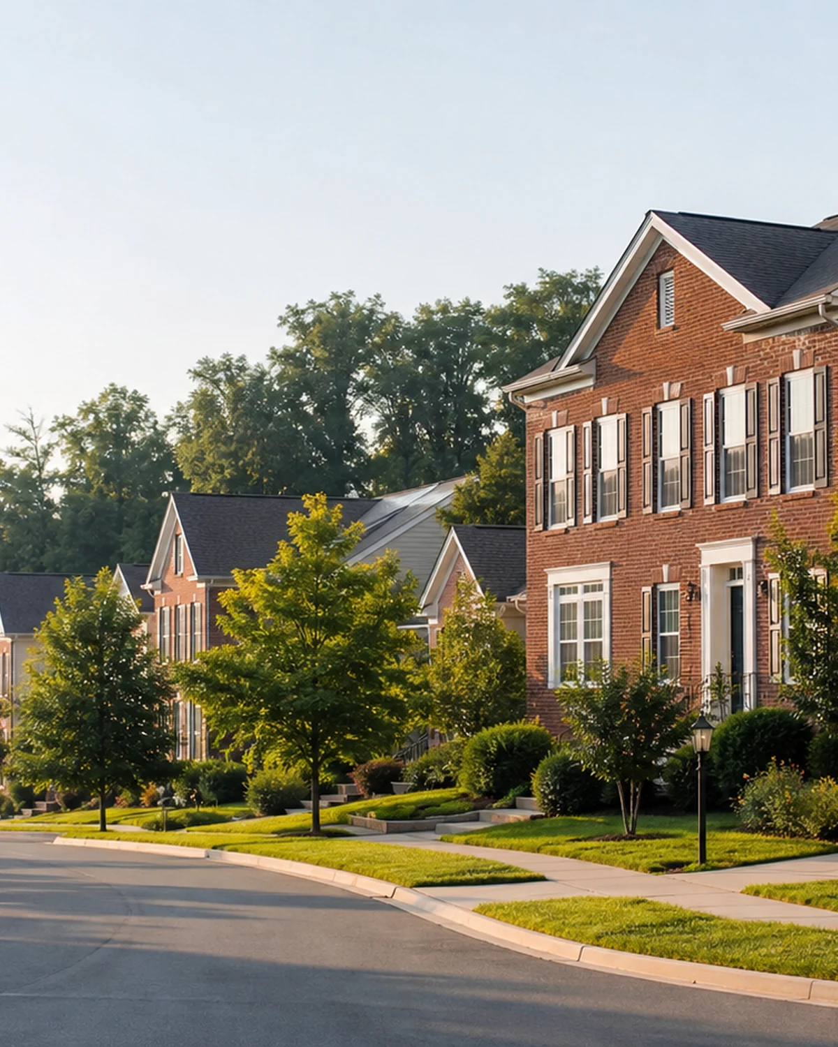 Northern Virginia homes and mature trees in the Woodbridge service area